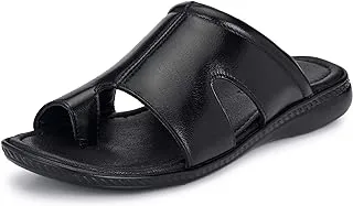 Burwood Men BWD 130 Leather Flip Flops Thong Sandals