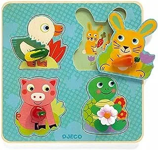 Djeco Croc-Carrot Wooden Puzzle