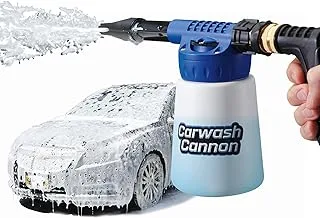 Ontel Carwash Cannon Foam Blaster Nozzle Gun for Car, Truck, Boat & More - 5 Spray Settings, Just Spray & Rinse, No Residue or Film (Packaging May Vary)