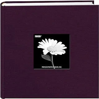 Fabric Frame Cover Photo Album 200 Pockets Hold 4X6 Photos, Sweet Plum