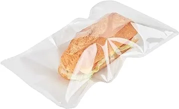 Heat Seal Sandwich Bags, Heat Sealable Snack Bags - White - 11.4