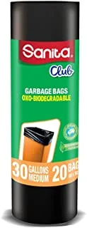 Sanita Club Biodegradable Garbage Bags 30 Gallons Medium Size 60 x 90cm 20pcs