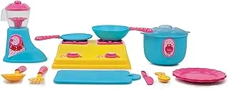 Giggles - Kitchen Set Deluxe, 19 Piece Colourful Pretend And Play Cooking Set, Language And Social Skills,Role Play, 3 Years & Above, Preschool Toys