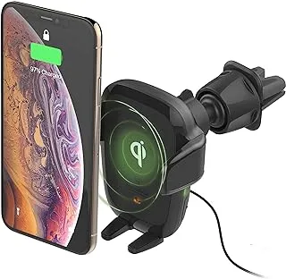 Iottie Wireless Car Charger Auto Sense Qi Charging Automatic Clamping Cd + Air Vent Combo Phone Mount For Iphone, Samsung Galaxy, Huawei, Lg, Smartphones