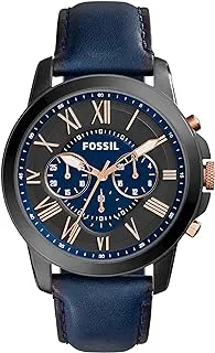 Fossil Leather Mens Quartz Watch