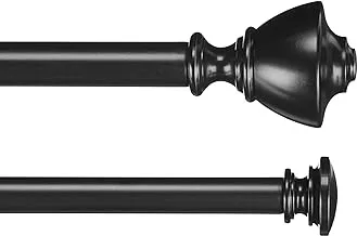 Amazon Basics Double Curtain Rod With Urn Finials - 36