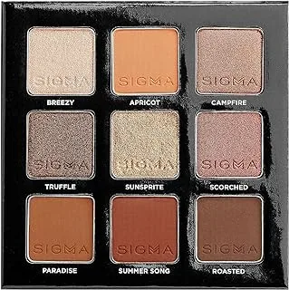 Sigma Beauty The Essentials Eyeshadow Palette, Paraben-free, Pigmented & blendable MATTE & SHIMMER shades by Stephanie Lange, Long-lasting Vegan makeup.