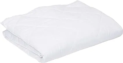 Regency Klub 144 Thread Count Quilted Mattress Protector - Twin Size (120 X 200 Cm) - White