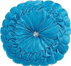 Kuber Industries Round Shape Silk Cushion - 11.02