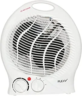 Flexy Portable Heater For Home And Office Small Space Heater With Adjustable Thermostat 2000W, White, Ffh7717_M, Ffh7717