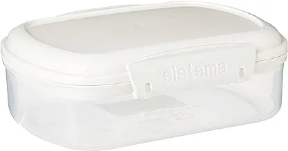 Sistema 1220ZS KLIP IT Bakery Storage Container, 685 ml - Clear with White Clips