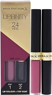 Max Factor Lipfinity Lip Colour Lipstick, 2-Step Long Lasting, 055 Sweet, 2.3 Ml