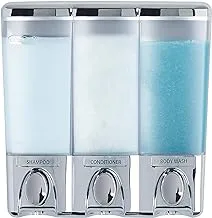 Better Living products clear choice dispenser, three chamber, chrome