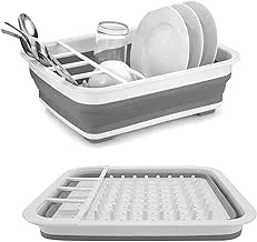 Rizwan01 Vegetable Fruit Wash And Drain Sink Storage Basket, Space Saving For Kitchen Home & Multi-Function Foldable Dish Tub, Collapsible Cutting Board Dish Tub (Dish Drainer Drying Rack)