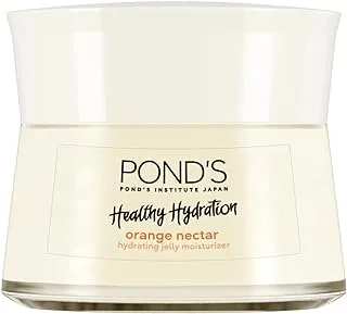 Pond's Healthy Hydration Gel Moisturizer for Bright, Glowing Skin, Orange, with 100 percent Natural Origin Orange Extract and Vitamin C for up to 24hr Healthy Hydration, 50ml