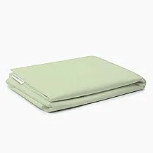 Cotton Home Super Soft Flat Sheet 220x240cm / 94x87Inch, Queen Size Supersoft Mattress Cover - Extra Soft - Easy Fit Highly Breathable Bedding & Linen Cover Mint