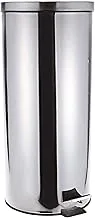 Harmony 2724623321424 Pedal Bin, Silver, W 66.0 x H 31.0 L cm, 30 Liter, Stainless Steel