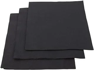 Restaurantware Paper Napkins, Dinner Napkins - Black Soft & Durable 16