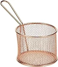 Harmony Small Round Basket With Handle - Copper