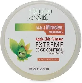 Hawaiian Silky Apple Cider Vinegar Extreme Edge Control With Black Castor Oil, 2.4oz