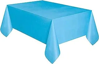 Unique Industries Light Blue Plastic Tablecloth, 108