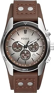 Fossil Coachman Men's Watch with Genuine Leather Bracelet Cuff