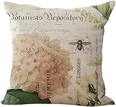 COOLBABY Decorative Floral Printed Cushion Cover Home Decorative Pillow Case Multicolour 45 x 45cm