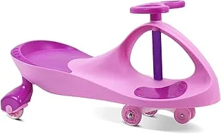 Ziggy Kids Ride-On Twist Car, Swing Car Sliding Pu Wheels Swing Anti-Rollover Walker For 1+ Years Old Children - Pink, Zg-2002