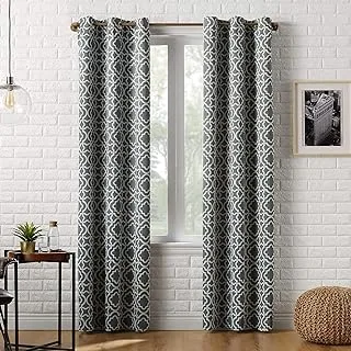 Sun Zero Barnett Trellis Blackout Grommet Curtain Panel, 40