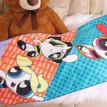 Cartoon Network Power Puff Girlsmicrofibre Kids Beach Bath Towel 55 X110 cm, Multi, Cn, Trha2027, Meduim (70 cm X 140 cm)