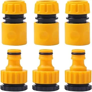 Boyuanweiye001 6 Pcs ABS Garden Quick Hose Connector 1/2” End Double Male Coupling Joint Adapter Extender Set For Pipe Tube (Color : B)