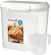 Sistema 1240Zs Klip It Bakery Storage Container With Cup, 2.4 L White