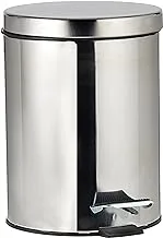 Harmony Pedal Bin, Silver W 29.0 x H 21.8 D cm, 5Liter, Stainless Steel