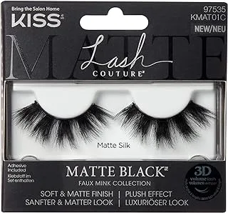 رموش Kiss 3D Matte Faux Mink Collection Lash KMAT01C