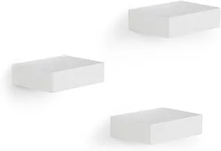 Umbra 325560-660 Showcase FloatingShelves (Set Of 3), Gallery Style Display For Small Objects And More, White