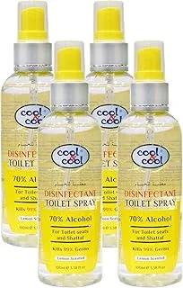 Cool & Cool Disinfectant Toilet Spray, 4 X 100 ml