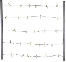 DII Clothesline Collage, Photo Display Collection, Gray, 26X29.75