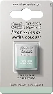 Winsor & Newton Professional Watercolor, Half Pan, Terre Verte