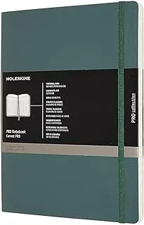 Moleskine PRO Notebook, Soft Cover, XL (19.1 cm x 24.1 cm) Professional Project Planning, Forest Green, 192 Pages