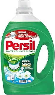 Persil Power Gel Liquid Laundry Detergent, With Deep Clean Technology, White Flower,3L