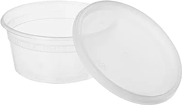 Restaurantware Asporto Microwavable To-Go Container - BPA Free Round Soup Container with Clear Plastic Lid - Catering & Takeout - 12 oz - Clear - Plastic - Disposable - 100ct Box - Restaurantware