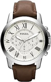 Fossil Leather Mens Quartz Watch