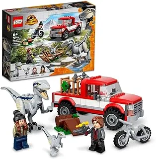 LEGO Jurassic World Blue & Beta Velociraptor Capture 76946 Building Blocks Toy Set; Toys for Boys, Girls, and Kids (181 Pieces)