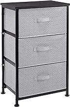 Amazon Basics Fabric 3-Drawer Storage Organizer Unit for Closet, Black