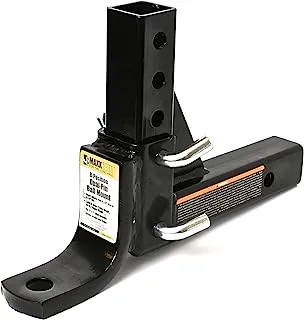 Maxxhaul 70067 8-Position AdjUStable Ball Mount - 5000 Lbs. Gtw Capacity , Black