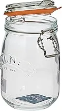 Kilner Round Clip Top Glass Jar, 1 L