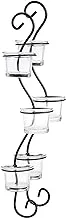 Harmony Glass Candle Holder With 2 Metal Hanger - 6 Piece Set