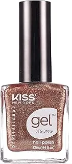 Kiss Gel Strong Nail Polish Champagne Knpc027E, Golden, 13 Ml