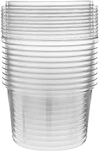 Hotpack Disposable PET, Clear, Food Storage, Deli Container Round with Lid 16 ounce, 10 Pieces