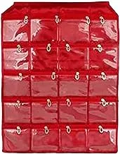 Kuber Industries Fabric Wall Hanging Multipurpose Daily Use Kit Dressing Kit, Make Up Organizer - Maroon